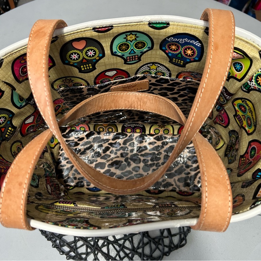 ❌SOLD❌Consuela Sunset Camo Legacy Classic Tote with Sugar Skull Accents - Picture 6 of 14